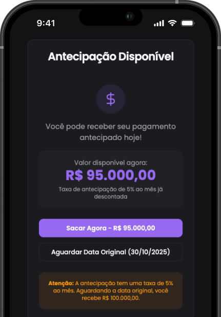 Phone Mockup - Antecipação Disponível